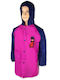 Wasserdicht Kinder Freizeitjacke mit Kapuze Pink With Blue