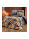 MayHome Set Coverlet Single from Cotton & Polyester Floral 160x240cm