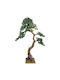 Künstlicher Bonsai Baum Mit Grünen Blättern, Buschiges Laub, Mit Metallischer Basis, Höhe 180cm, 1/Stück