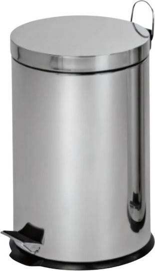Ram Inox Bathroom Basket 12lt Silver