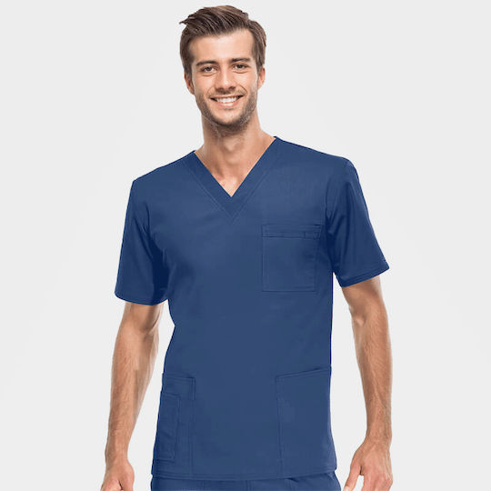 Cherokee Wwe4725 Unisex Blue Medical Blouse