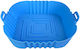 Silicone Square Cooking Form Air Fryer 16cm Light Blue