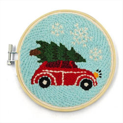 Kikkerland Weihnachtsaccessoires Kenteing Red Car
