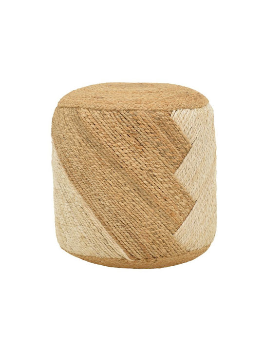 Stool For Living Room Wicker Elision Natural-beige 2pcs 40x40x40cm