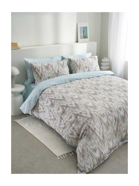 Vesta Home Fiona Σετ Σεντόνια Μονά με Λάστιχο 100x200+25εκ. Γαλάζιο (3τμχ)
