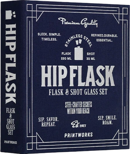 Set Accesorii pentru Sticlă de Buzunar Printworks Hip Flask Oțel Inoxidabil