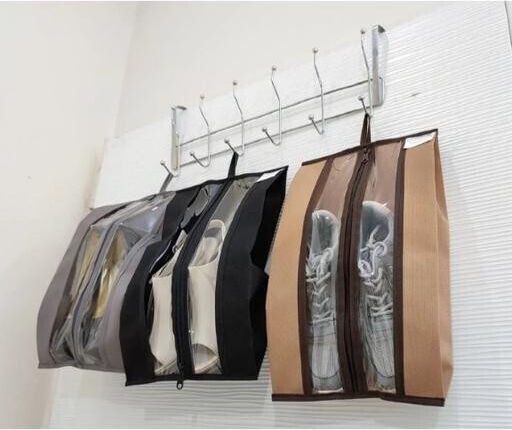 Plastic Atârnare Sac de Depozitare pentru Pantofi 40x20cm 1buc Plastic Atârnare Sac de Depozitare pentru Pantofi 40x20cm 1buc