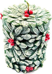 Grekas Home Christmas Green Candle