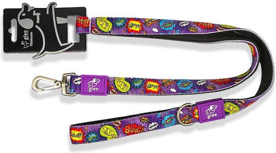 Glee Dog Lead Strap Purple Boom Medium 2.0cm x 1.20cm