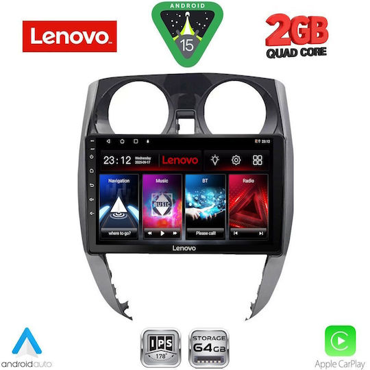 Lenovo Автомобилна Аудио Система (Блутут/USB/WiFi/GPS/Apple-Carplay/Android-Auto) с Тъчскрийн 10"