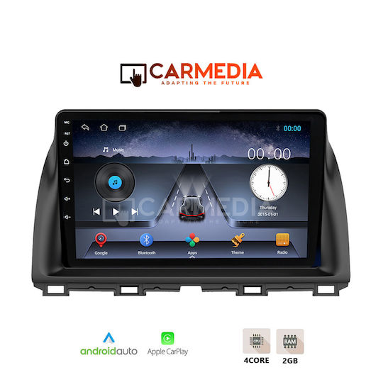 Carmedia Sistem Audio Auto pentru Mazda CX-5 2013-2017 (Bluetooth/USB/WiFi/GPS/Apple-Carplay/Android-Auto) cu Ecran Tactil 10"