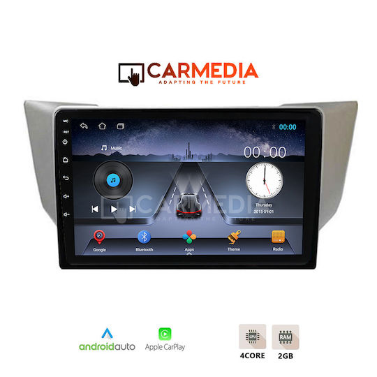 Carmedia Автомобилна Аудио Система за Lexus RX 2003-2008 (Bluetooth/USB/Wi-Fi/GPS/Apple CarPlay/Android Auto) с Touch Screen 9"
