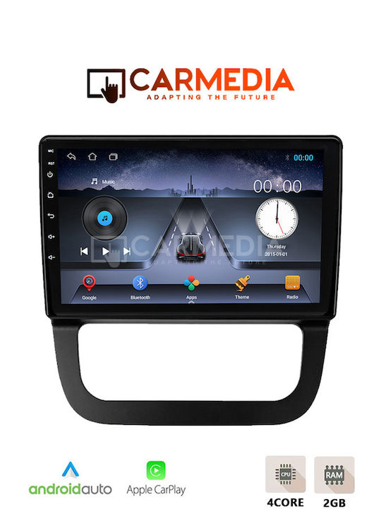 Carmedia Car Audio System for Volkswagen Jetta 2004-2015 (Bluetooth/USB/WiFi/GPS/Apple-Carplay/Android-Auto) with Touch Screen 10"