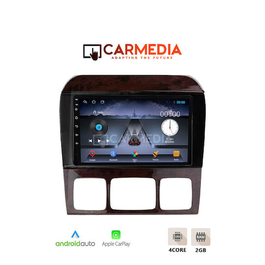 Carmedia Car Audio System for Mercedes-Benz S Class 1998-2005 (Bluetooth/USB/WiFi/GPS/Apple-Carplay/Android-Auto) with Touch Screen 9"