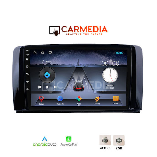 Carmedia Car Audio System for Mercedes-Benz R-Class 2006-2015 (Bluetooth/USB/WiFi/GPS/Apple-Carplay/Android-Auto) with Touch Screen 9"
