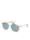 Replay Unisex Ochelari de soare cu Auriu Cadru și Albastru deschis Lentilă