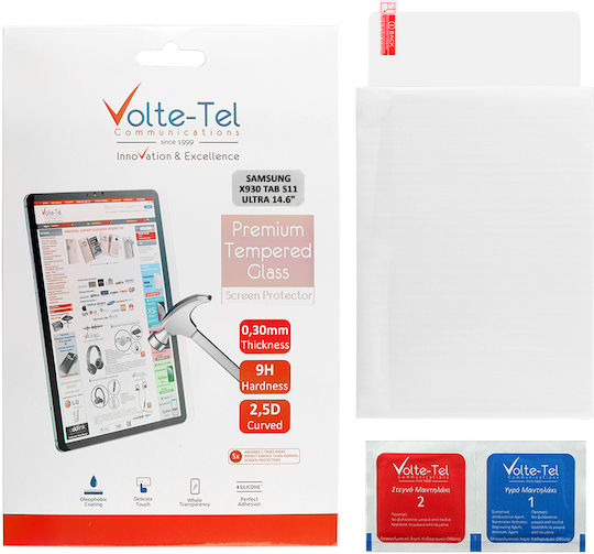 Volte-Tel 2.5D 0.3мм Пълно Залепване Закалено стъкло (Galaxy Tab S11 Ultra)