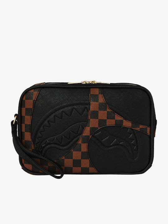 Sprayground Men Jetstream Brown Toiletry Bag Black Brown 910b8282nsz