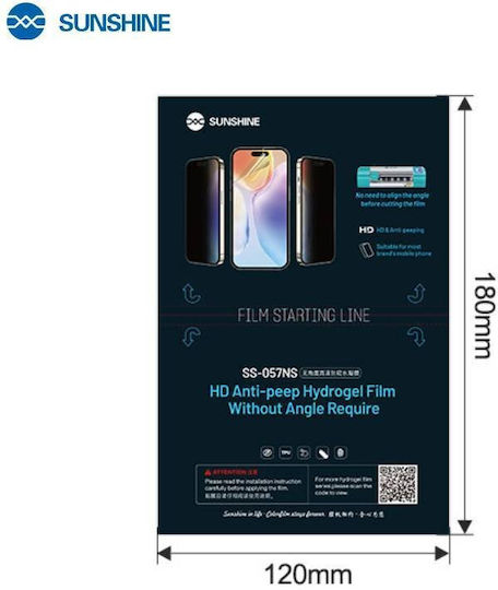 Sunshine 0.172mm Privatsphäre Hydrogel Displayschutzfolie (Realme 9 / 9 Pro+)