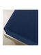 vidaXL Sheet Sets King Size with Elastic 180x200cm. Blue 2pcs