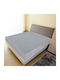 vidaXL Sheet Set with 1 Pillowcase for Single Bed with Elastic 90x200cm. Gray 2pcs