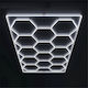 Honeycomb 14 Hexagonal Fluorescent Ceiling Light LED 650W Cold White L483cm
