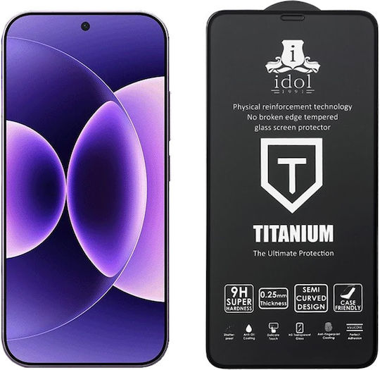 Idol 1991 0.25mm Full Glue Tempered Glass Black (Xiaomi 17 Pro)