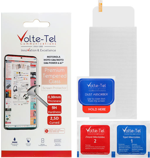Volte-Tel 2.5D 0.3mm Full Glue Tempered Glass (Moto G86)