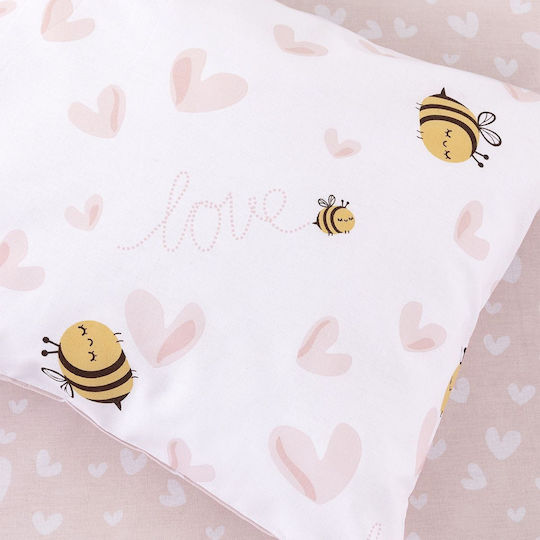 Kocoon Set of Fitted Pink Baby Sheets 70x130cm Kocoon Set of Fitted Pink Baby Sheets 70x130cm
