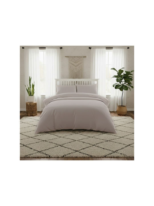 Melinen Sheet Super-Double with Elastic 160x200+35cm. Lavish Ecru