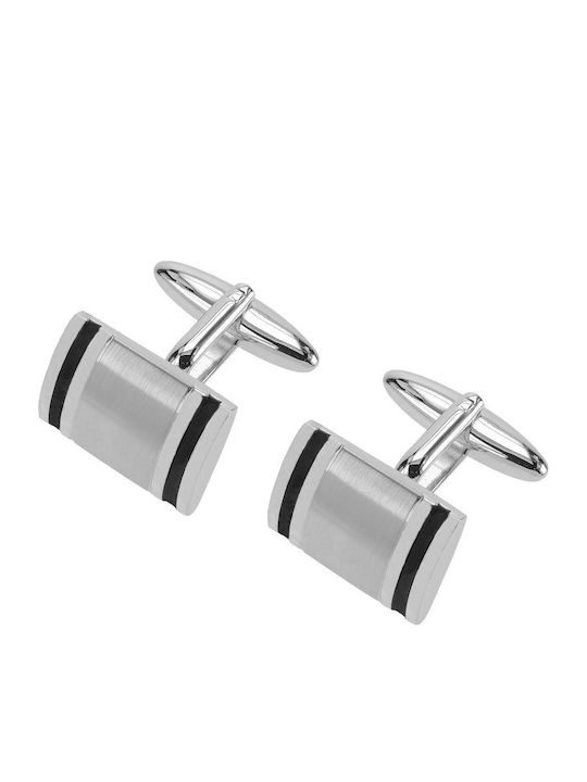Ascot Cufflinks in Silver Color