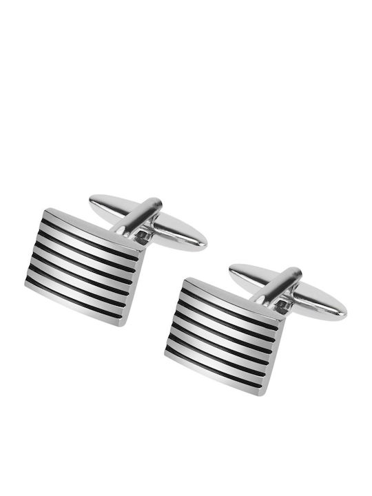 Ascot Cufflinks in Silver Color