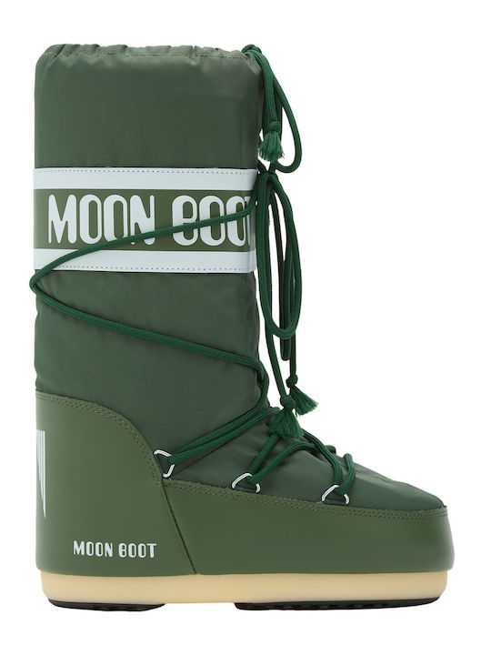 Moon Boot Women's Boots Icon Nylon Green