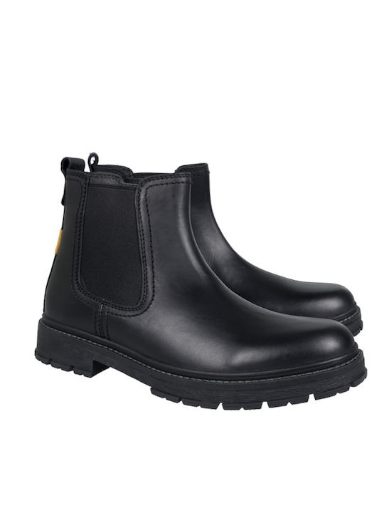 Leather Black Men's Boots