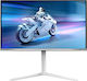 Philips Evnia 27M2N6501L/00 QD-OLED HDR Gaming Monitor 26.5" QHD 2560x1440 240Hz With Response Time 0.03ms GTG White