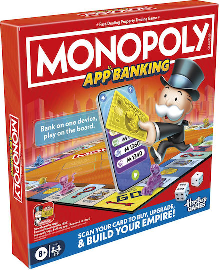 Joc de Societate Monopoly App Banking Game pentru 2-6 Jucători 8+ Ani (EN) Hasbro