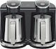 Life Kafenedaki Electric Greek Coffee Pot 1300W with Capacity 500ml Brown