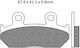 Artrax Fa124 Organic Motorcycle Brake Pads Set