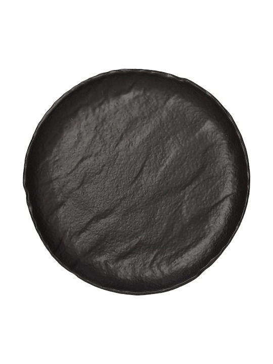 Tognana Tognana Plate Shallow made of Porcelain Black with Diameter 25cm