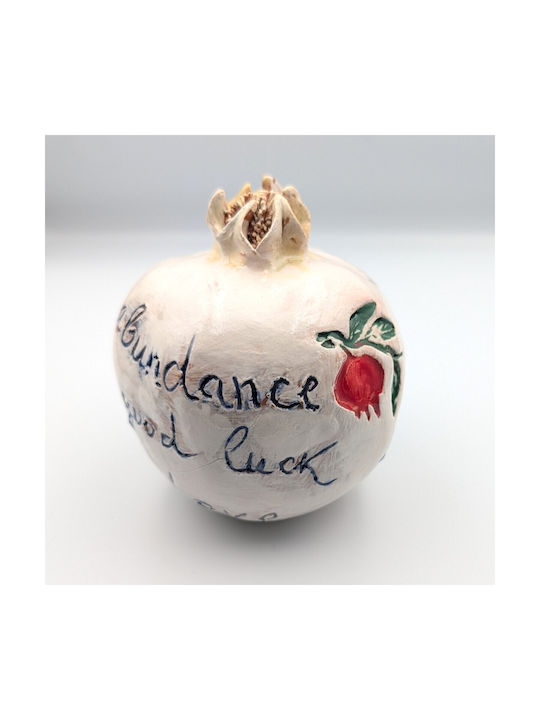 Grekas Home Handmade Tabletop Lucky Charm Pomegranate Ceramic 11cm 1pcs