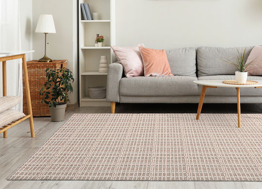 Nikotex Carpets Неплъзгащ Се Килим За Дневна Warren Сив-Розов 160x240