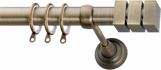 Frans Kurtinóxilo Metalic E2 Single Φ25mm 160cm Antic Bronz