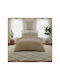 Melinen Lavish Bettbezug aus Baumwollsatin Doppelbett 225x245 Lavish Beige