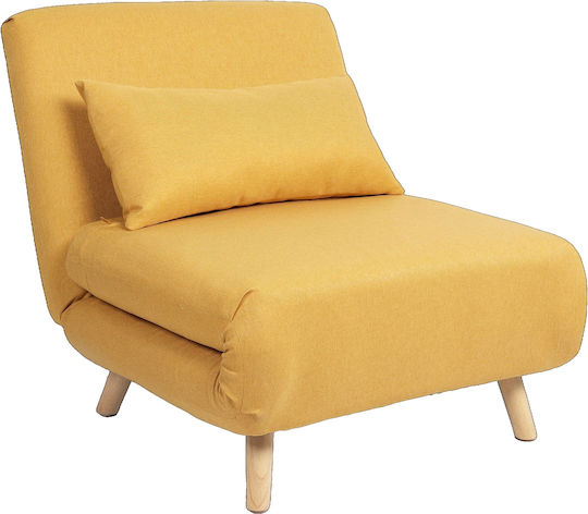 Armchair Bed Vera 79x80x89cm Yellow Armchair Bed Vera 79x80x89cm Yellow