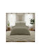 Melinen Σετ Μαξιλαροθήκες με Φάσα Olive/grey 53x72εκ.