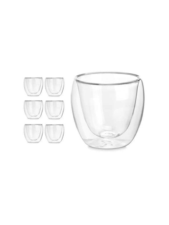 Vivalto Ποτήρι Καφέ/Freddo από Γυαλί σε Καφέ Χρώμα 100ml
