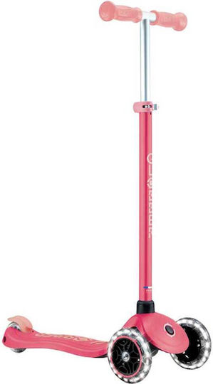 Globber Детска Тротинетка Primo Plus Glow Lights С Три Колела За 3+ Години Розова