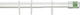Grekon Νο1240 Telescopic Straight Shower Curtai...