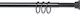 Grekon Νο1211 Telescopic Straight Shower Curtain Rod Aluminium Black Ø25mm 75cm
