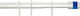 Grekon Νο1240 Telescopic Straight Shower Curtai...